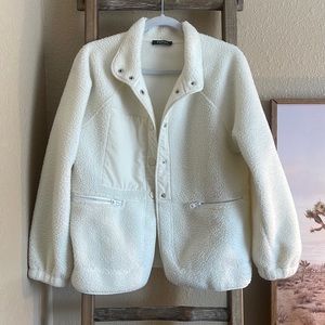 Sherpa button-up jacket